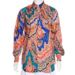 Dolce & Gabbana vintage silk button-up blouse